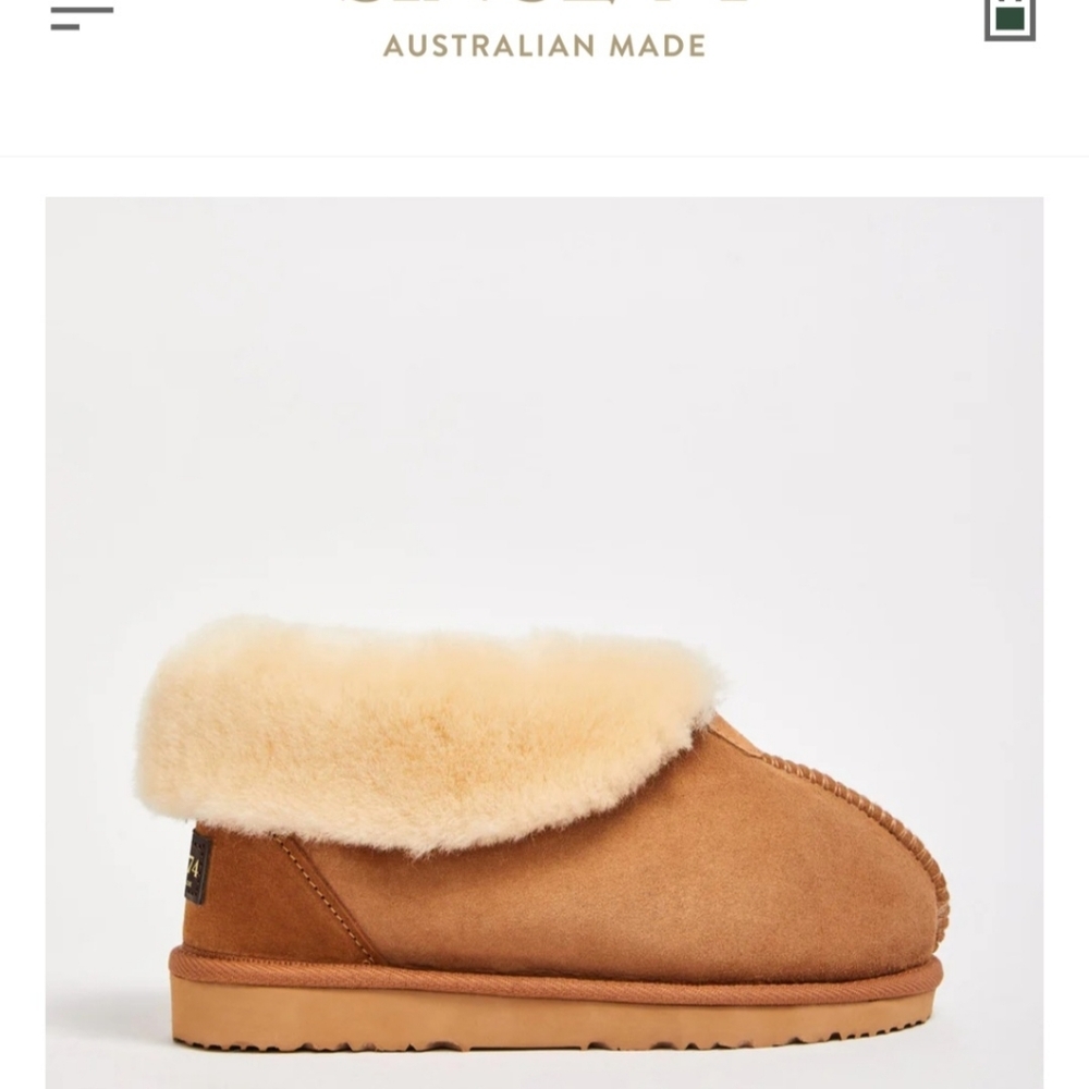 🆕 UGG Since 1974 | Women’s Ankle Slipper 🔥 Chestnut - Picture 8 of 11